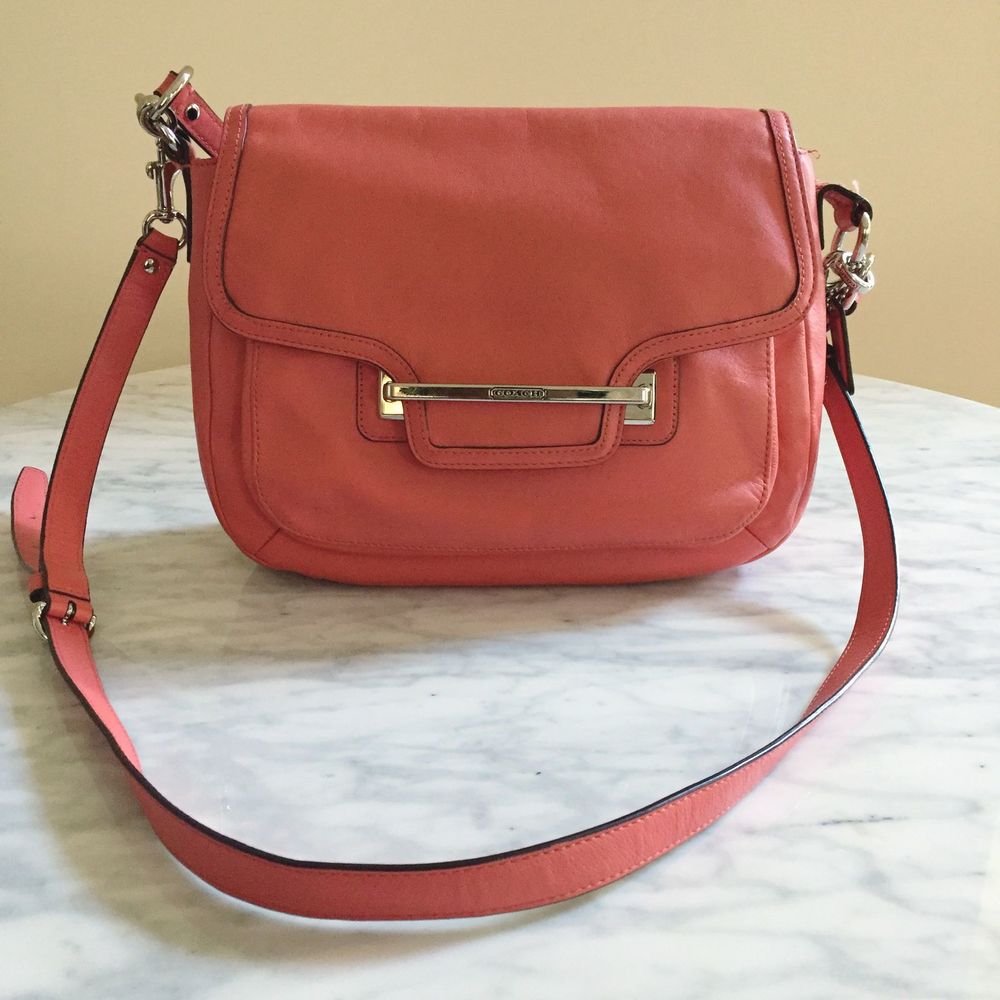 Coach Coral Taylor Crossbody Leather Bag